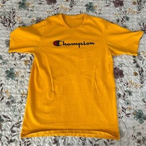 Yellow Vintage Champion Tee Men’s Small